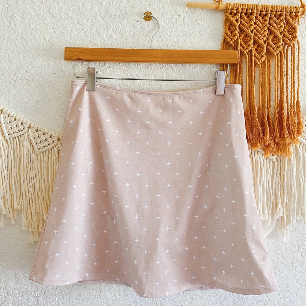 NWOT Kortni Jeane Tan High Waisted Swim Skirt